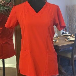 🛍️Barco One Uniforms Bright Red Short Sleeve Scrub Top